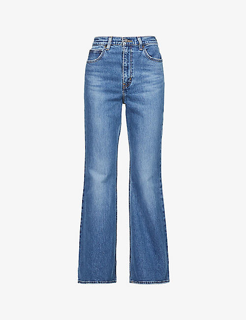 LEVIS: 70s High Flare flared high-rise stretch-denim jeans