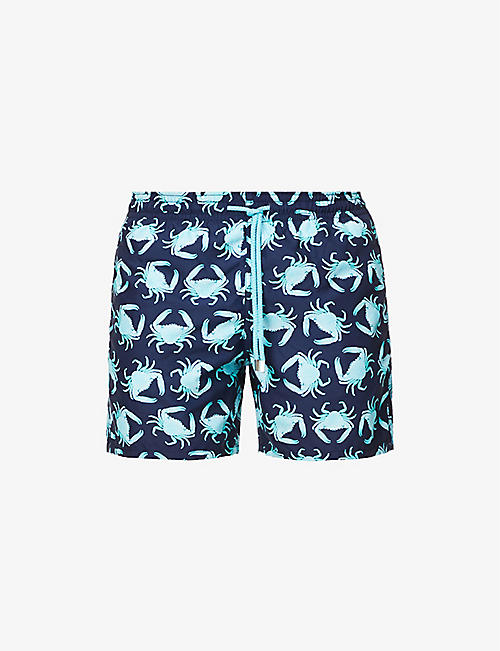 VILEBREQUIN: Only Crabs graphic-print cotton-blend swim shorts
