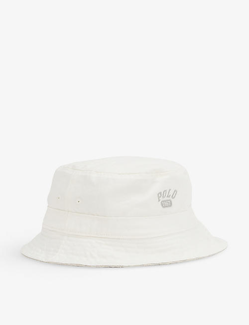 POLO RALPH LAUREN: Logo-embroidered panelled cotton-blend bucket hat