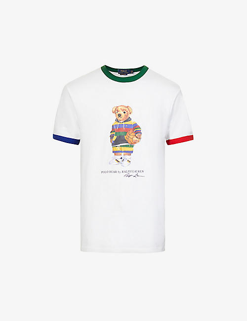 POLO RALPH LAUREN: Polo Bear graphic-print cotton-jersey T-shirt