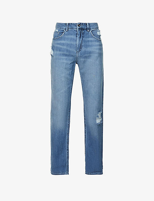 BELLA DAHL: Brooklyn Classic straight-leg high-rise cotton-blend jeans
