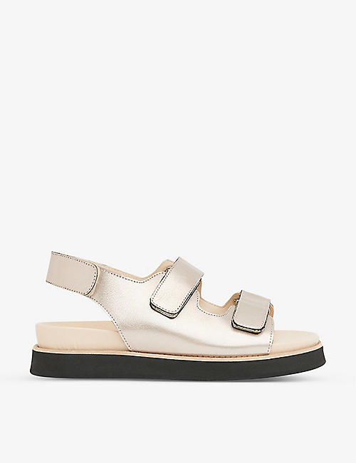 WHISTLES: Rocco two-strap leather sandals