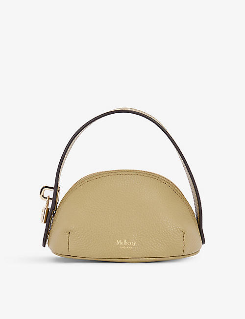 MULBERRY: Billie mini leather top-handle pouch