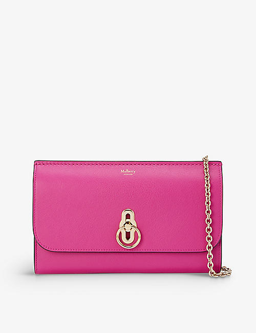 MULBERRY: Amberley toggle-clasp leather clutch bag