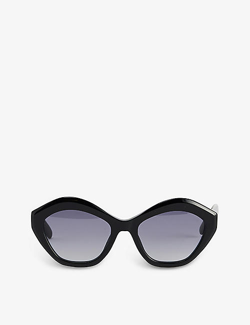 MULBERRY: Evie round-frame bio-acetate sunglasses