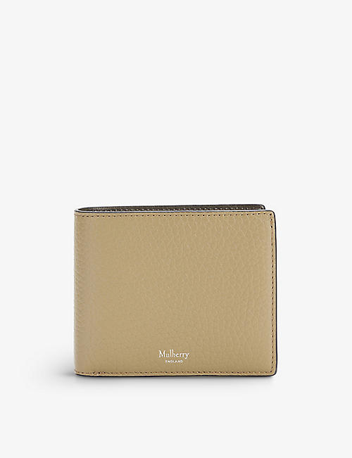 MULBERRY: Foil-embossed grained leather wallet