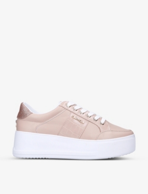 carvela leather trainers