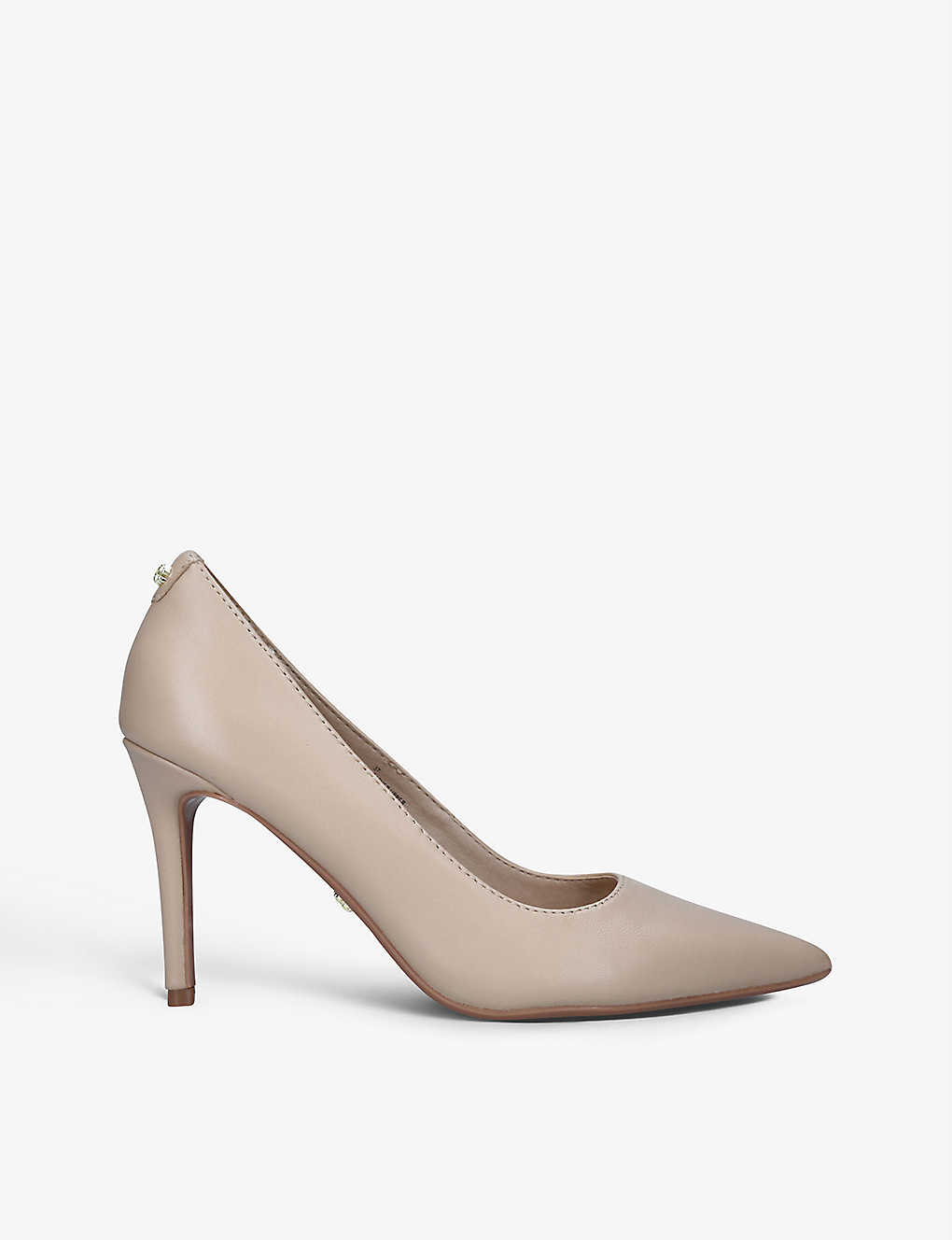 Carvela Classique Pointed-toe Suede Court Shoes In Blush