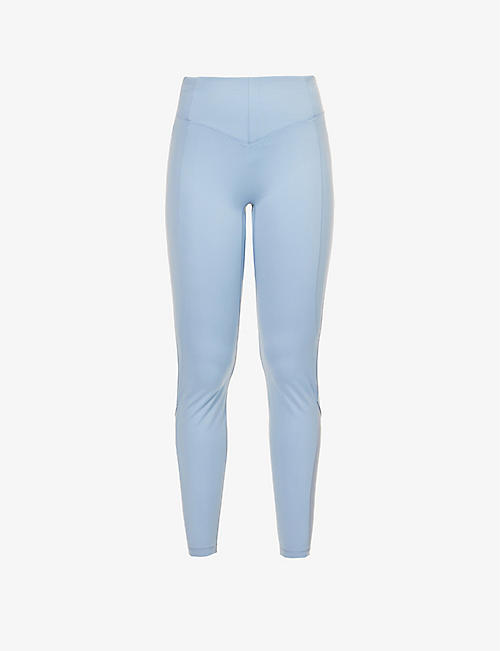 LE ORE: Andria brand-patch high-rise stretch recycled-polyester leggings