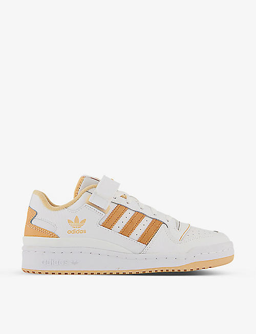 ADIDAS: Forum Low leather and suede trainers