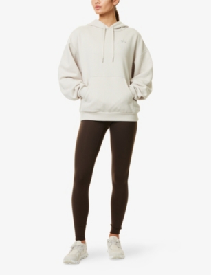 ALO YOGA: Accolade kangaroo-pocket cotton-blend hoody