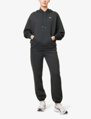 ALO YOGA: Accolade kangaroo-pocket cotton-blend hoody