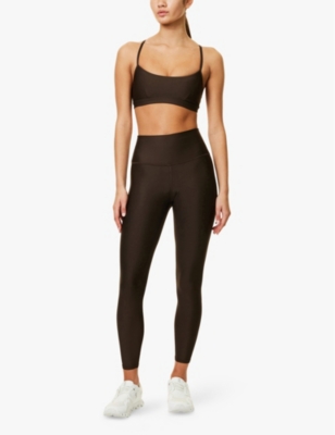 ALO YOGA: Intrigue scoop-neck stretch-woven sports bra