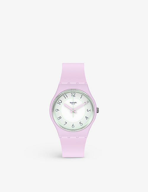 SWATCH: GP175 Morning Shades silicone and plastic watch