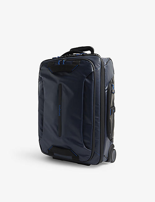 SAMSONITE: Duffle logo-embossed recycled-polyester suitcase