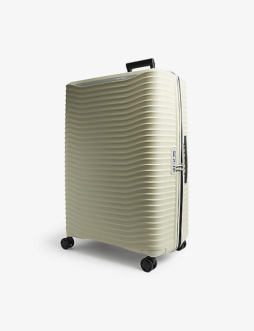 SAMSONITE: Spinner expandable four-wheel shell suitcase 81cm