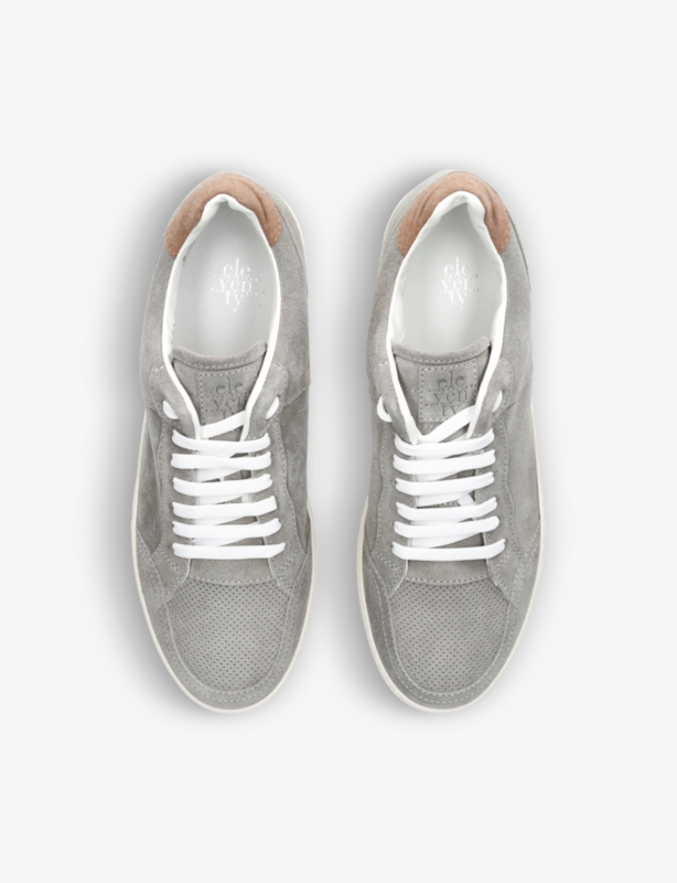 Tennis suede low-top trainers