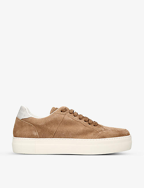 ELEVENTY: Tennis suede low-top trainers