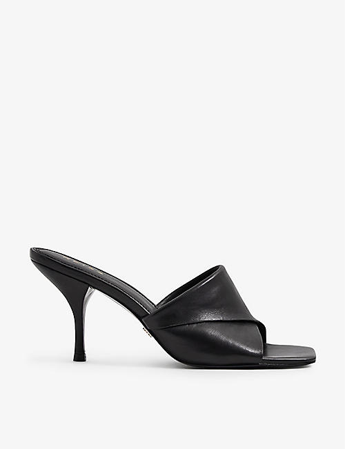 REISS: Beaumont fold-over leather mules