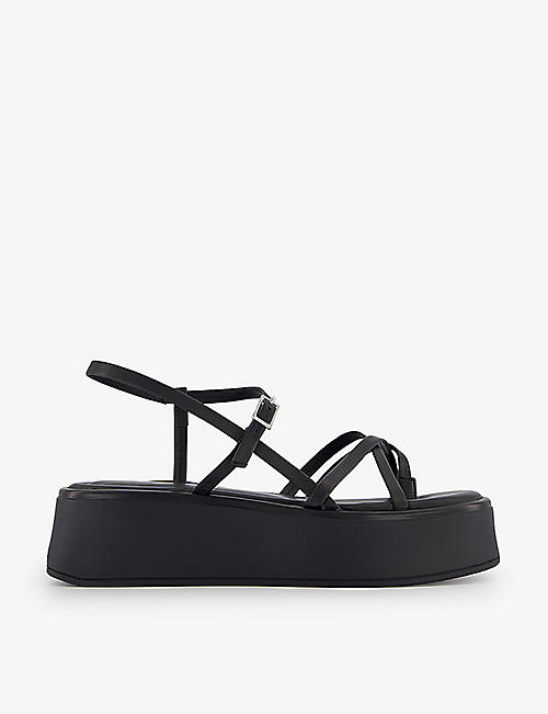 VAGABOND: Courtney strappy flatform leather sandals