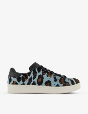 ADIDAS Stan Smith H leopard print calf hair trainers Selfridges