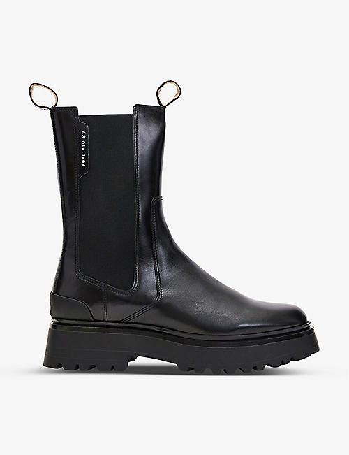 ALLSAINTS: Amber chunky-soled leather Chelsea boots