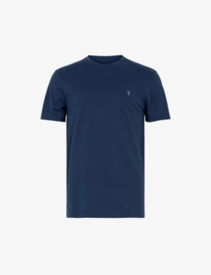 Allsaints Brace Tonic Crewneck T-shirt In Fairbank Navy