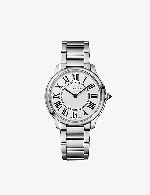 CARTIER: CRWSRN0034 Ronde Must de Cartier stainless-steel quartz watch
