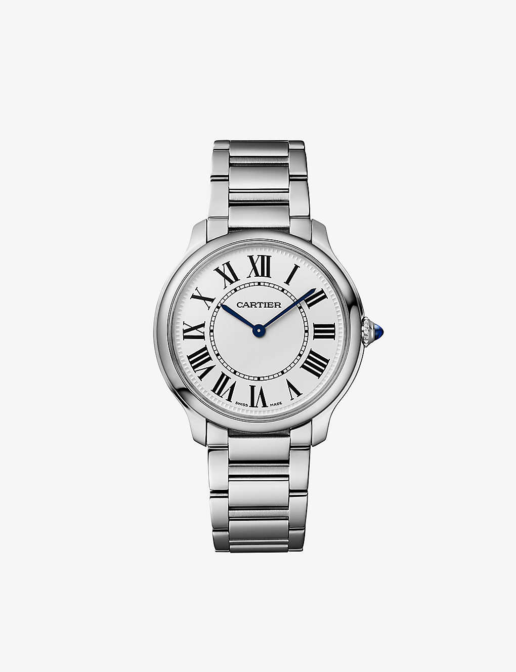 Cartier Womens Steel Crwsrn0034 Ronde Must De Stainless-steel Quartz Watch