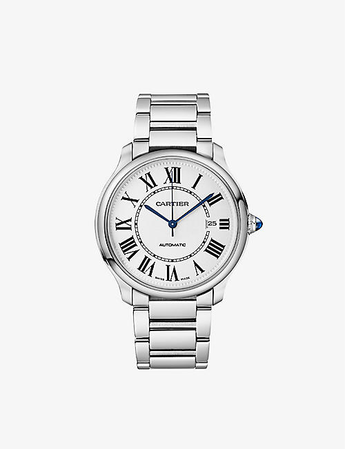 CARTIER: CRWSRN0035 Ronde Must de Cartier stainless-steel automatic watch