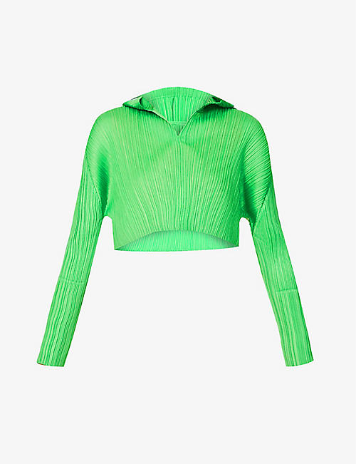PLEATS PLEASE ISSEY MIYAKE: Monthly Colors April pleated knitted top