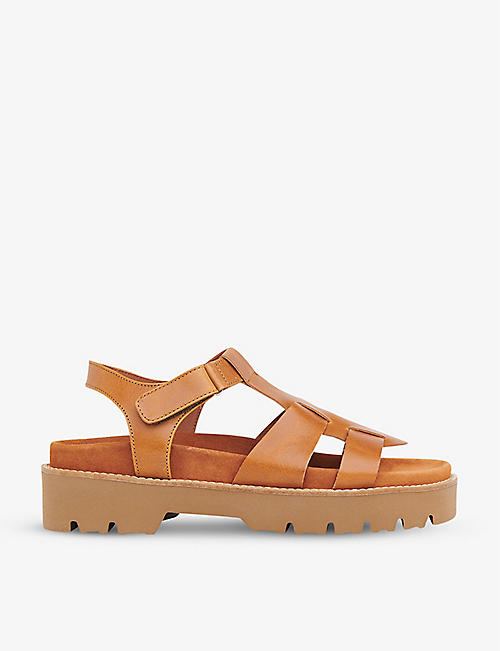 WHISTLES: Khari caged leather sandals