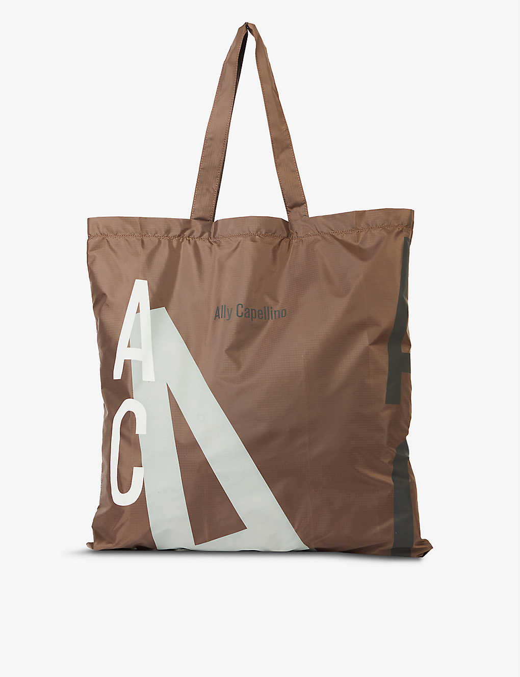 Ally Capellino Hurst Recycled-polyester Tote Bag In Brown