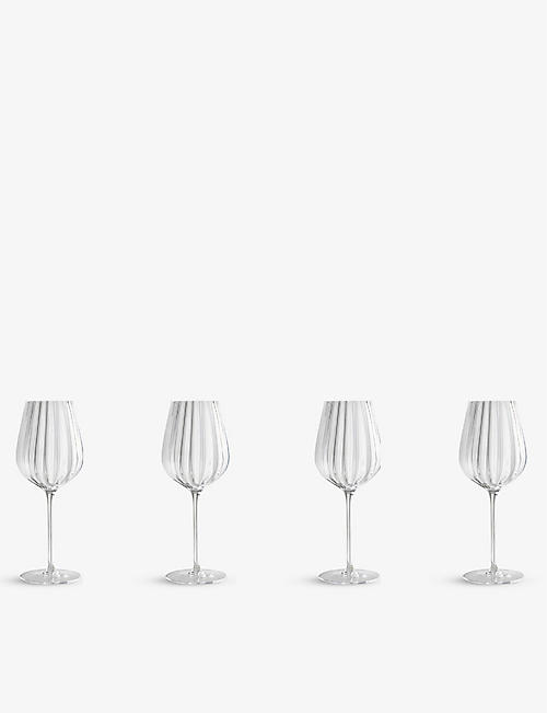 SOHO HOME：Pembroke 扇形红酒杯四件装