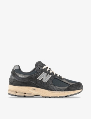 NEW BALANCE: 2002 branded suede and mesh low-top trainers