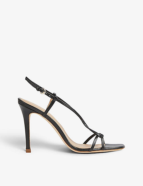 LK BENNETT: Nyla strappy leather heeled sandals