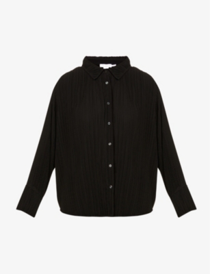 GOOD AMERICAN RELAXED-FIT WOVEN SHIRT