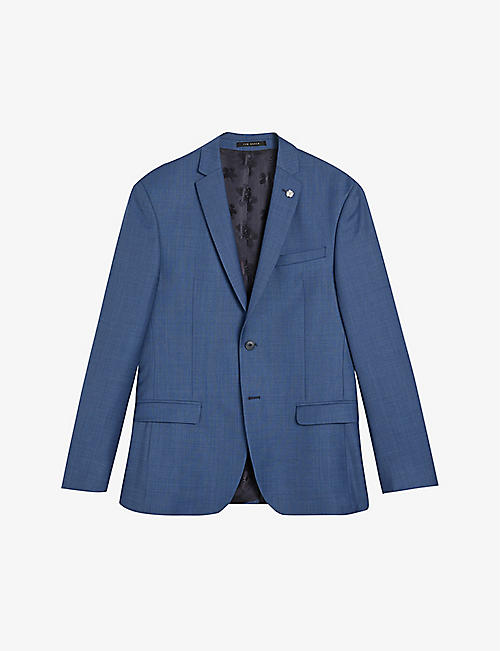 TED BAKER: Camdejs single-breasted slim-fit wool suit jacket