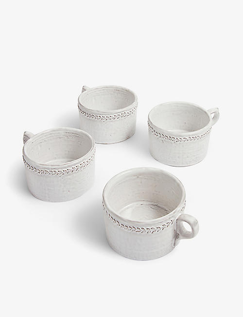 SOHO HOME: Hillcrest handmade stoneware mugs set of four