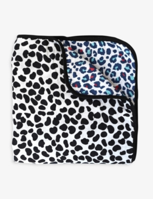 ETTA LOVES: Animal-print organic-cotton baby blanket 120cm x 120cm