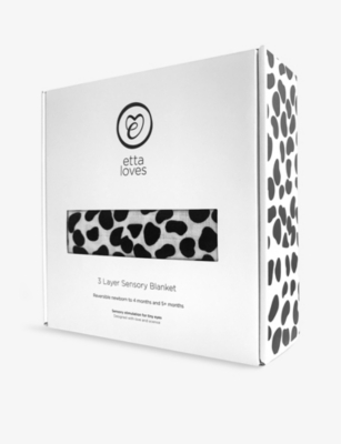 ETTA LOVES: Animal-print organic-cotton baby blanket 120cm x 120cm
