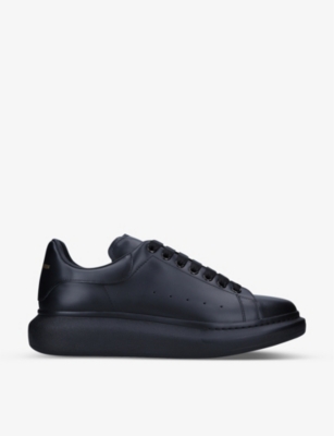 Alexander Mcqueen Mens Black Men's Show Leather Platform Trainers