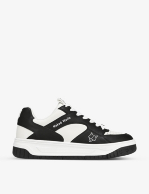 NAKED WOLFE - Hyde leather low-top trainers | Selfridges.com