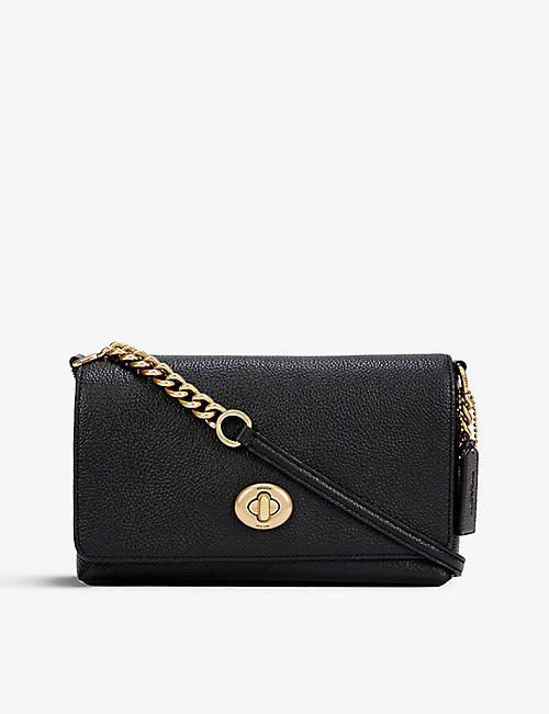 COACH: Crosstown pebbled-leather cross-body bag