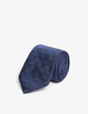Selfridges & Co Men Accessories Ties Bow Ties Pompei jacquard-pattern silk tie 