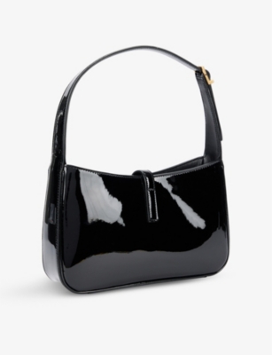 SAINT LAURENT Le 5 à 7 patent-leather shoulder bag