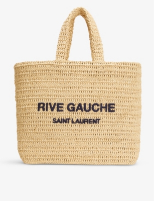 Saint Laurent Interwoven Straw Tote Bag - Farfetch