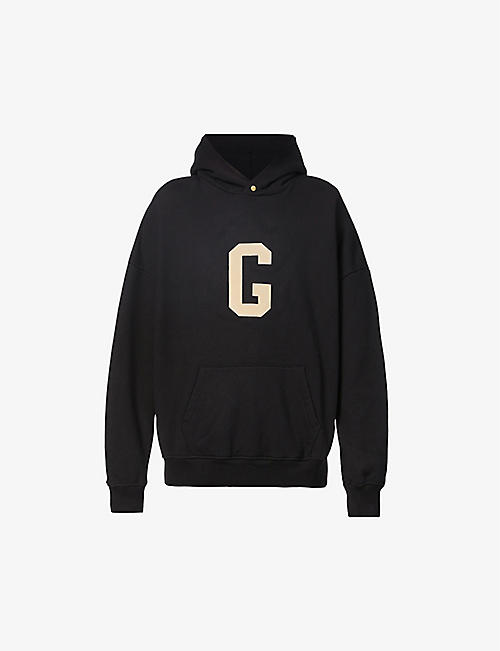 FEAR OF GOD: G-print relaxed-fit cotton-jersey hoody