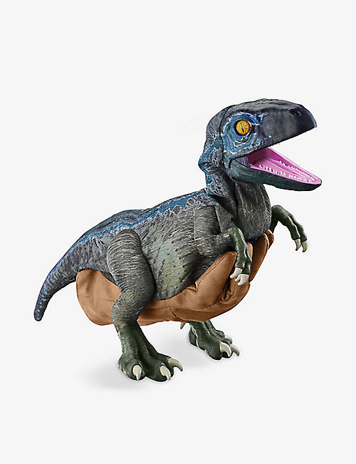 JURASSIC WORLD: Real FX Baby Blue Dino soft toy 33cm