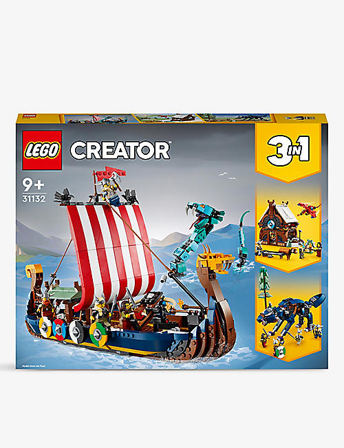 LEGO: LEGO®Creator 31132 Viking船和Midgard Serpent玩具套装